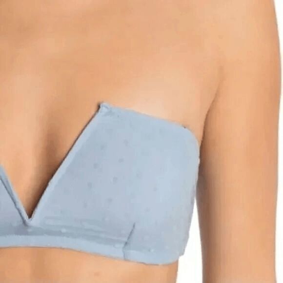 Free People Sierra Bandeau The Rain Blue - Size Medium - Picture 2 of 7